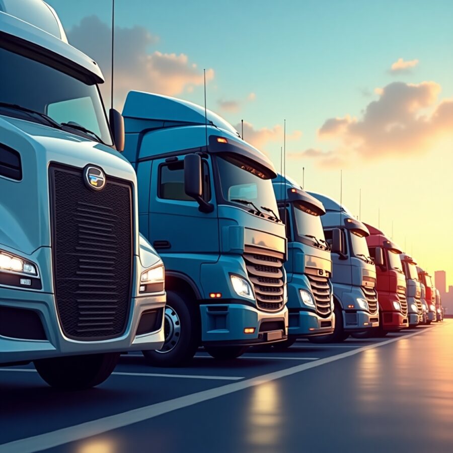 trucks parking